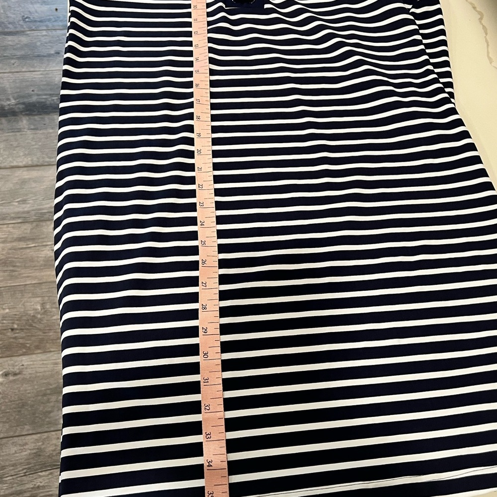 Lands End women's Nautical striped Navy/white Swim Cover Up Dress Size M 10-12 - Picture 8 of 12